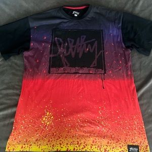 Men Shirt Sleeve Multicolored Filthy Tshirt Men